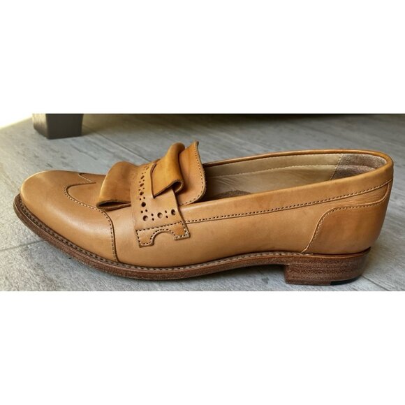 The Office of Angela Scott Oxford Natural Tan Loafers - Sz 36.5 EU Sz 6.5 - 7 - Picture 1 of 12